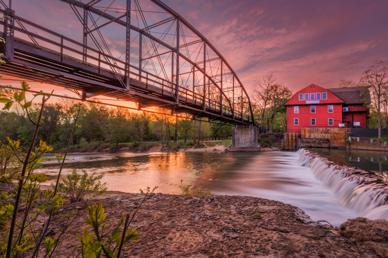 First Place | Sunrise at War Eagle Mill by Mickey Arlow