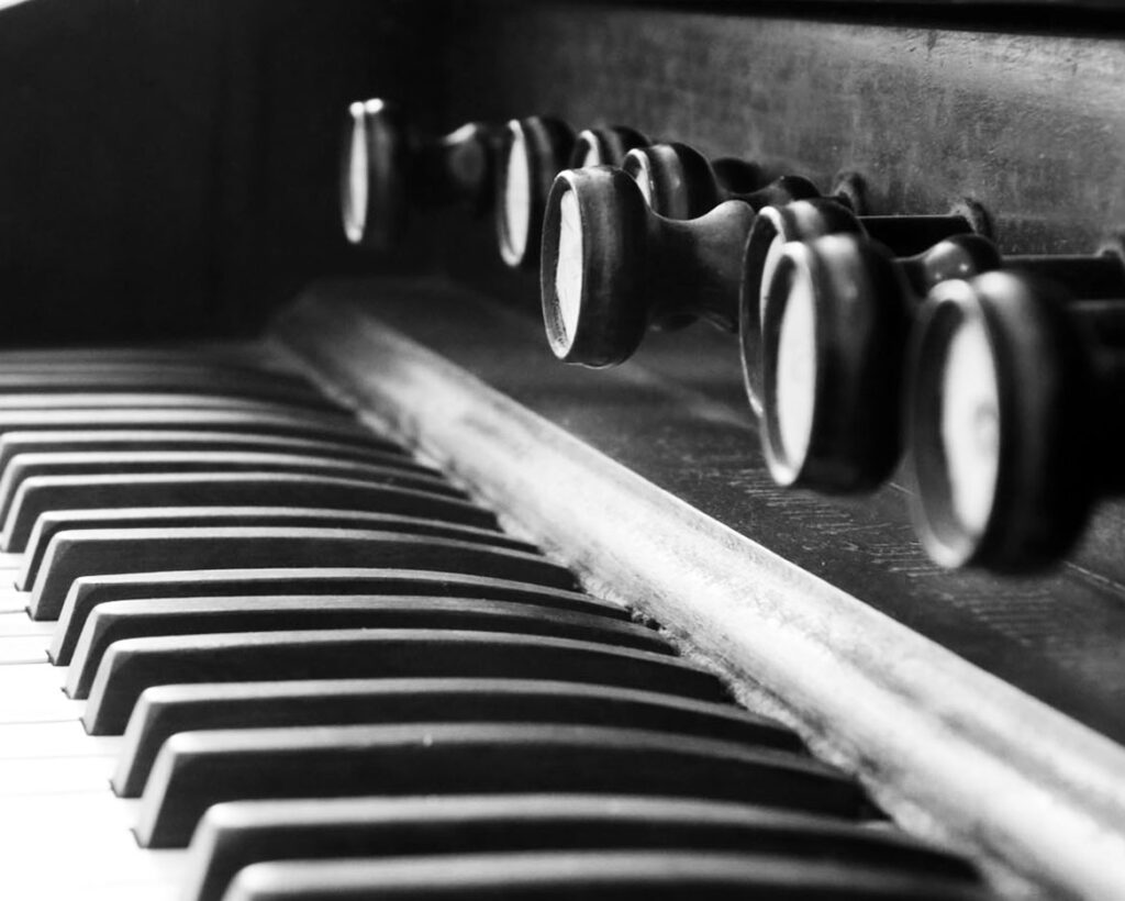 Old Piano by Wayne Cook