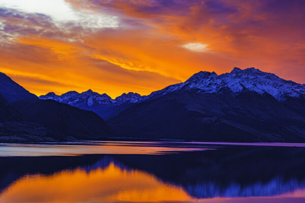 Lake Wakatipu Sunset by Bill Petrunich